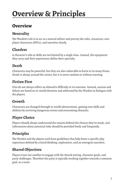 Cairn: Barebones Edition